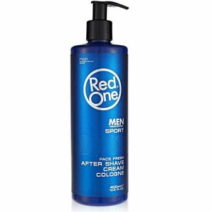 red one after shave azul