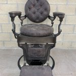 sillon barbero vintage marron