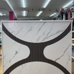 Mostrador blanco negro 2032  120*50*105cm  MST049BN