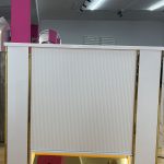 Mostrador blanco con Dorado 2023  120*60*105cm  MST047BD