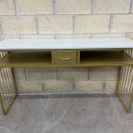 Mesa manicura porcelana doble GL0066 140cm  MS2015P-140