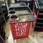 Carro peluqueria D-901 rojo  CAP1002R