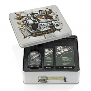 PRORASO ESTUCHE METALICO CUIDADO BARBA CYPRESS & VETYVER