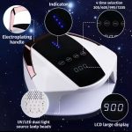 Lampara LED manicura recargable S90 96W LML090